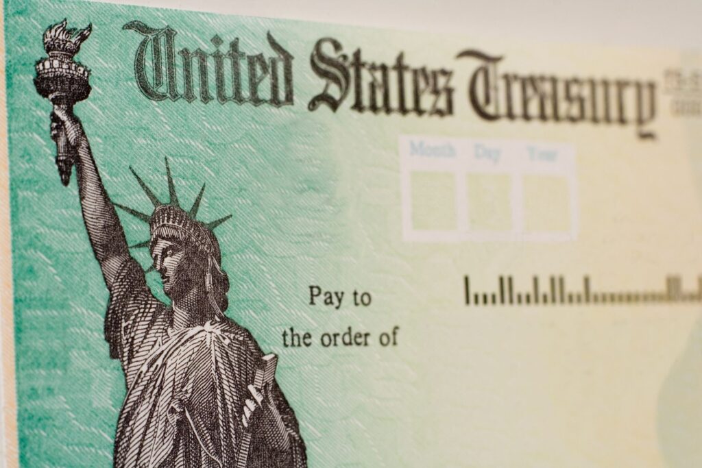 Blank Government Check